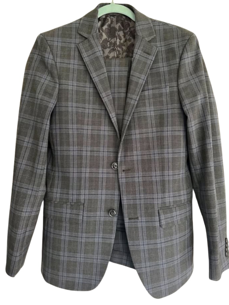 Men’s Modern Slim Check Suit